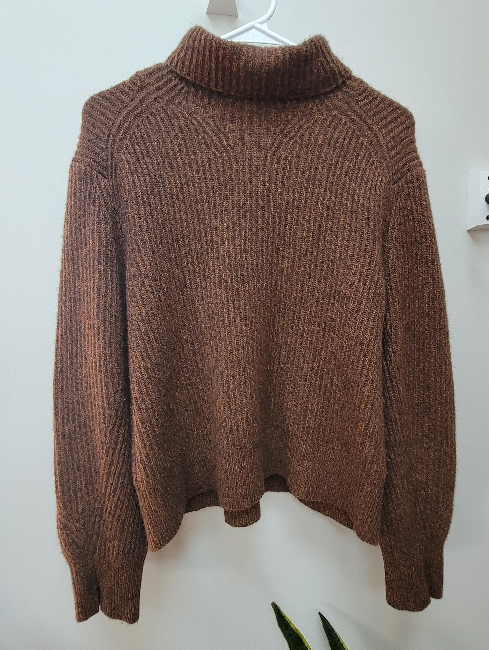 Rag & Bone 100% Cashmere Brown Turtleneck Sweater Women Size S Boxy Relaxed